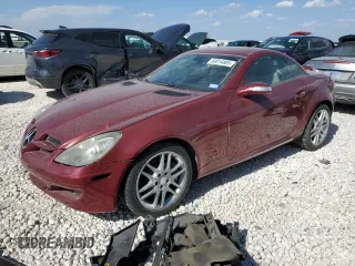 2007 Mercedes-Benz SLK-Class 3.5L with VIN WDBWK56F07F154582, listed as a Copart auction lot 50014805 with 94,596 mi miles and Clean Title. Bid and sale history available at carsss.com. Image 1.