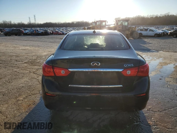 2017 Infiniti Q50 Premium with VIN JN1EV7APXHM736981, listed as a Copart auction lot 42047335 with 55,844 mi miles and Salvage Title. Bid and sale history available at carsss.com. Image 6.