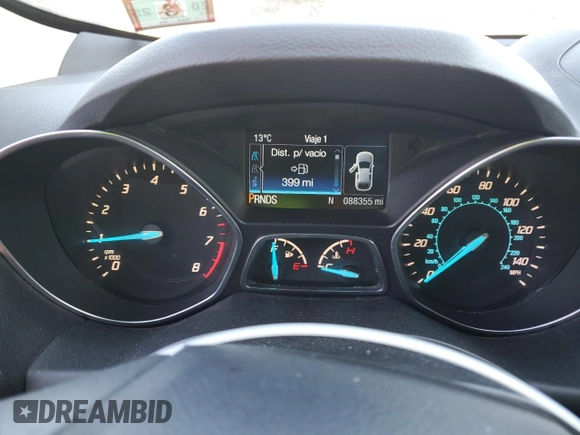 2016 Ford Escape SE with VIN 1FMCU9GX4GUC04677, listed as a Copart auction lot 53531765 with 88,355 mi miles and Salvage Title. Bid and sale history available at carsss.com. Image 9.