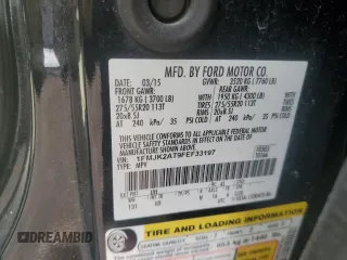 2015 Ford Expedition Max Limited z VIN 1FMJK2AT9FEF33197, wystawiony jako Copart lot #57990925 z przebiegiem 119 524 mil mil oraz Szkoda całkowita • Salvage title. Historia ofert i sprzedaży dostępna na DreamBid. Obrazek 13.