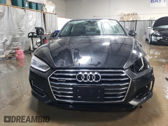 2019 Audi A5 Sportback Premium Plus with VIN WAUBNCF59KA003973, listed as a Copart auction lot 82727443 with 83,187 mi miles. Bid and sale history available at carsss.com. Image 5.