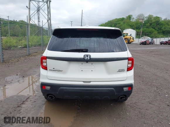 2019 Honda Passport Sport with VIN 5FNYF8H28KB010303, listed as a IAAI auction lot 42178541 with 37,593 mi miles and . Bid and sale history available at DreamBid. Image 16.