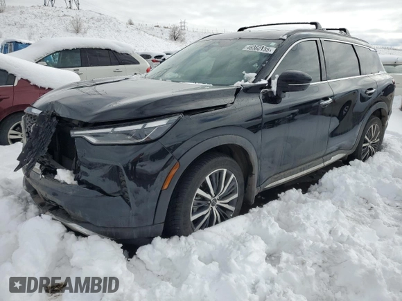 2022 Infiniti QX60 Autograph с VIN 5N1DL1HU4NC340887, выставлен на аукционе Copart как лот 46360135 с пробегом 26 730 миль миль и Списание • Salvage title. История ставок и продаж доступна на DreamBid. Изображение 1.