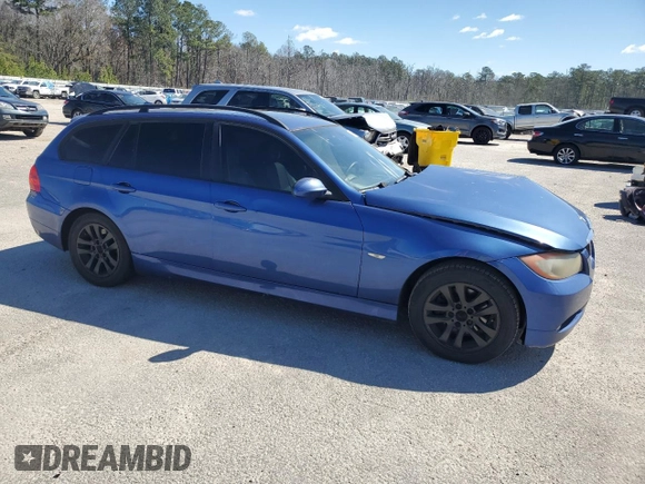 2007 BMW 3 Series 328i with VIN WBAVS13527FX15072, listed as a Copart auction lot 48186315 with 224,583 mi miles and Salvage Title. Bid and sale history available at carsss.com. Image 4.