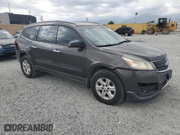 2015 Chevrolet Traverse LS with VIN 1GNKRFED4FJ381925, listed as a Copart auction lot 53170385 with Not Provided miles and Salvage Title. Bid and sale history available at DreamBid. Image 4.