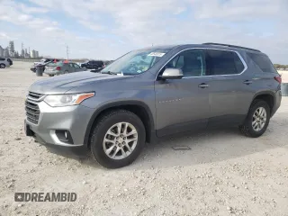 2020 Chevrolet Traverse LT Leather with VIN 1GNEVHKW3LJ215305, listed as a Copart auction lot 45546015 with 144,932 mi miles and Salvage Title. Bid and sale history available at carsss.com. Image 1.