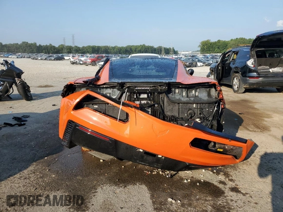 2018 Chevrolet Corvette Z51 1LT with VIN 1G1YH2D77J5101483, listed as a Copart auction lot 63526954 with 0 mi miles and Non Repairable. Bid and sale history available at carsss.com. Image 6.