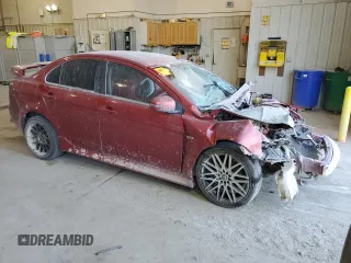 2016 Mitsubishi Lancer GT with VIN JA32U8FW1GU012988, listed as a Copart auction lot 59460484 with 0 mi miles and Salvage Title. Bid and sale history available at carsss.com. Image 4.