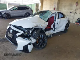 2022 Lexus IS 350 F Sport with VIN JTHGZ1E29N5026030, listed as a IAAI auction lot 41810924 with 27,844 mi miles and . Bid and sale history available at DreamBid. Image 2.