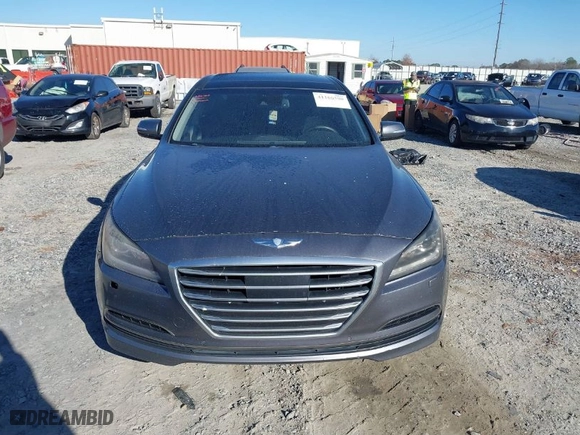 2015 Hyundai Genesis 3.8L with VIN KMHGN4JE4FU014997, listed as a IAAI auction lot 41166300 with 220,328 mi miles. Bid and sale history available at carsss.com. Image 12.