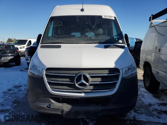 2024 Mercedes-Benz Sprinter Cargo with VIN W1W4NBHY8RP638983, listed as a Copart auction lot 78974264 with 5,376 mi miles and Salvage Title. Bid and sale history available at carsss.com. Image 5.