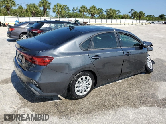 2024 Kia Forte LXS with VIN 3KPF24AD0RE821875, listed as a Copart auction lot 79937394 with 2,592 mi miles and Non Repairable. Bid and sale history available at DreamBid. Image 3.