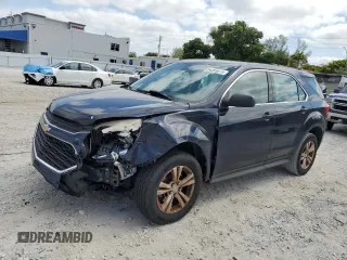 2017 Chevrolet Equinox LS with VIN 2GNALBEK9H6124666, listed as a Copart auction lot 54269075 with 126,467 mi miles and Salvage Title. Bid and sale history available at carsss.com. Image 1.
