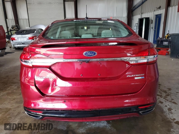 2017 Ford Fusion Titanium with VIN 3FA6P0D97HR186314, listed as a Copart auction lot 65326075 with 49,681 mi miles and Salvage title. Bid and sale history available at DreamBid. Image 6.
