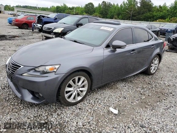 2014 Lexus IS 250 z VIN JTHBF1D29E5026694, wystawiony jako Copart lot #55912075 z przebiegiem 130 508 mil mil oraz Szkoda całkowita • Salvage title. Historia ofert i sprzedaży dostępna na DreamBid. Obrazek 1.