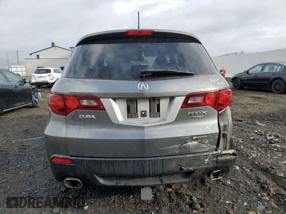 2011 Acura RDX with VIN 5J8TB1H24BA002674, listed as a Copart auction lot 50620695 with 193,443 mi miles and Salvage Title. Bid and sale history available at carsss.com. Image 6.