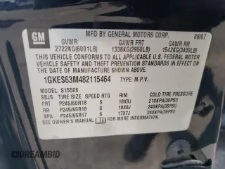 2008 GMC Envoy Denali with VIN 1GKES63M482115464, listed as a Copart auction lot 70288724 with 192,133 mi miles and Salvage Title. Bid and sale history available at carsss.com. Image 15.