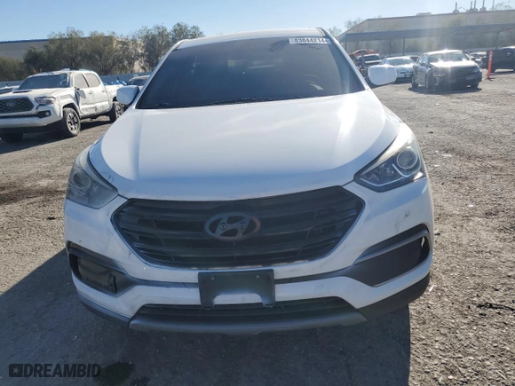 2018 Hyundai Santa Fe Sport 2.4L with VIN 5XYZTDLB1JG547244, listed as a Copart auction lot 83844214 with NaN miles and Salvage Title. Bid and sale history available at carsss.com. Image 5.