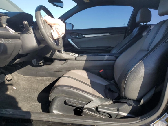 2018 Honda Civic Coupe EX-L with VIN 2HGFC3B71JH353102, listed as a Copart auction lot 74931964 with 136,649 mi miles and Salvage Title. Bid and sale history available at carsss.com. Image 7.