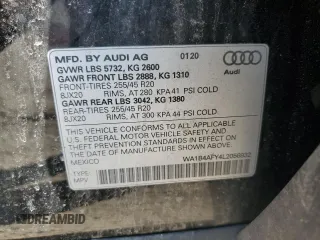 2020 Audi SQ5 Premium Plus with VIN WA1B4AFY4L2056932, listed as a Copart auction lot 71116794 with 55,244 mi miles and Salvage Title. Bid and sale history available at DreamBid. Image 13.
