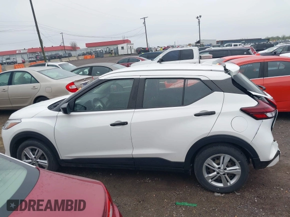 2022 Nissan Kicks S with VIN 3N1CP5BV1NL507193, listed as a IAAI auction lot 41907513 with 21,807 mi miles and . Bid and sale history available at carsss.com. Image 15.