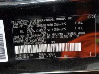 2024 Lexus TX 500h F Sport Premium z VIN 5TDABAB61RS004056, wystawiony jako Copart lot #61200874 z przebiegiem 5189 mil mil oraz Szkody całkowita. Historia ofert i sprzedaży dostępna na DreamBid. Obrazek 14.