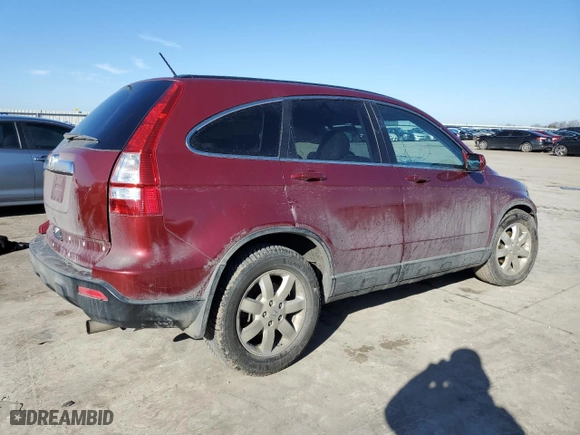 2009 Honda CR-V EX-L with VIN 5J6RE48719L063275, listed as a Copart auction lot 46276685 with 104,541 mi miles and Salvage Title. Bid and sale history available at carsss.com. Image 3.