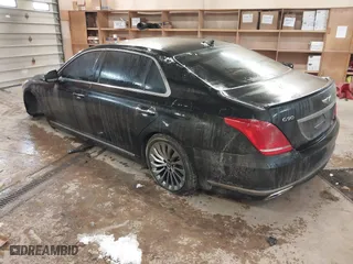2018 Genesis G90 5.0L Ultimate with VIN KMHG54JH7JU038472, listed as a IAAI auction lot 41300699 with 85,133 mi miles. Bid and sale history available at carsss.com. Image 3.