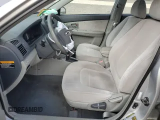 2007 Kia Spectra EX with VIN KNAFE121875410837, listed as a Copart auction lot 71992594 with 126,207 mi miles and Salvage Title. Bid and sale history available at carsss.com. Image 7.