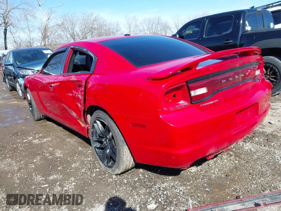 2012 Dodge Charger SXT with VIN 2C3CDXHG7CH264185, listed as a IAAI auction lot 41676948 with 190,980 mi miles. Bid and sale history available at carsss.com. Image 3.