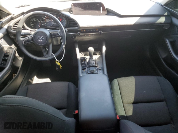 2025 Mazda 3 S with VIN 3MZBPAAM0SM453639, listed as a Copart auction lot 48355455 with 3,589 mi miles and Salvage Title. Bid and sale history available at DreamBid. Image 8.