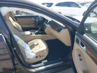 2015 Hyundai Genesis 3.8L with VIN KMHGN4JE8FU051163, listed as a IAAI auction lot 41937543 with 98,765 mi miles. Bid and sale history available at carsss.com. Image 5.