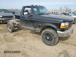 1996 Ford F-250 with VIN 2FTHF26G0TCA69107, listed as a Copart auction lot 43519154 with 0 mi miles and Salvage Title. Bid and sale history available at carsss.com. Image 4.