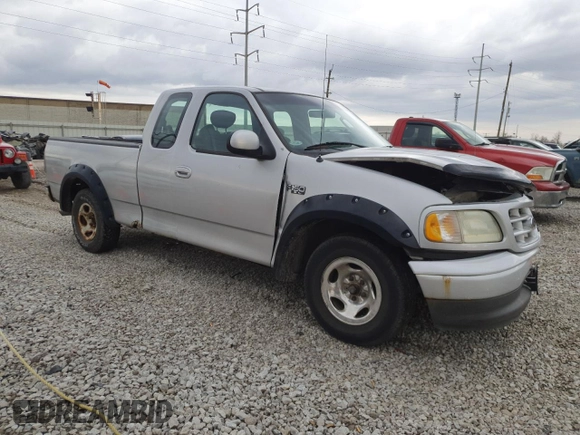 2002 Ford F-150 XL with VIN 1FTRX17232NB46169, listed as a Copart auction lot 49477685 with 182,508 mi miles and Salvage Title. Bid and sale history available at carsss.com. Image 4.