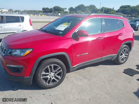 2018 Jeep Compass Latitude with VIN 3C4NJCBB5JT489437, listed as a IAAI auction lot 41467756 with 49,889 mi miles. Bid and sale history available at carsss.com. Image 17.