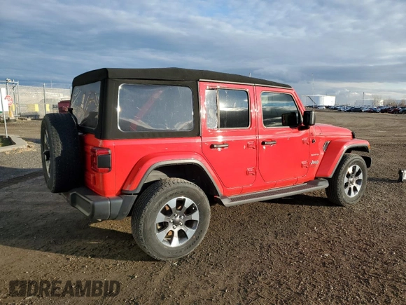 2021 Jeep Wrangler Unlimited Sahara High Altitude with VIN 1C4HJXEG9MW865180, listed as a Copart auction lot 81466964 with 72,975 mi miles and Clean title. Bid and sale history available at DreamBid. Image 3.