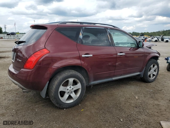 2005 Nissan Murano S with VIN JN8AZ08W85W417944, listed as a Copart auction lot 66903534 with 127,495 mi miles and Salvage Title. Bid and sale history available at carsss.com. Image 3.