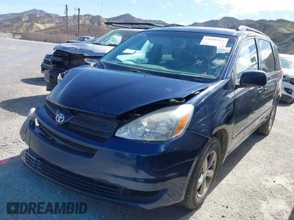 2005 Toyota Sienna CE with VIN 5TDZA23C25S321595, listed as a IAAI auction lot 41666085 with 199,810 mi miles. Bid and sale history available at carsss.com. Image 2.