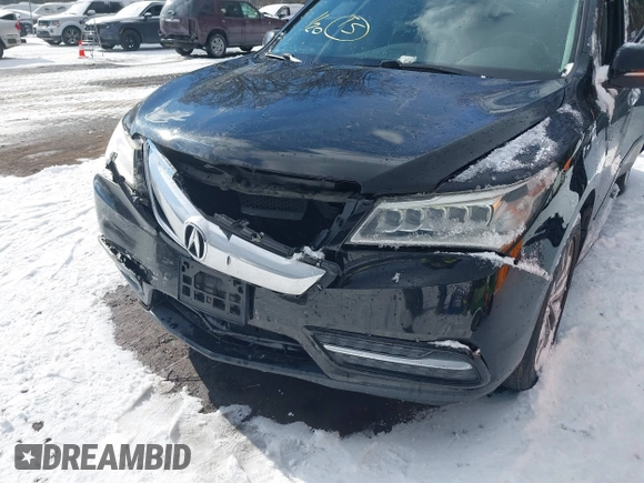 2014 Acura MDX Tech Pkg with VIN 5FRYD4H49EB010409, listed as a IAAI auction lot 41344123 with 118,066 mi miles. Bid and sale history available at carsss.com. Image 6.