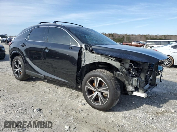 2023 Lexus RX with VIN JTJCHMAA8P2003289, listed as a Copart auction lot 88784925 with 29,163 mi miles and Salvage Title. Bid and sale history available at carsss.com. Image 4.