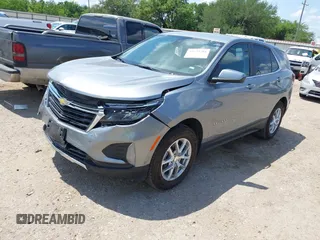 2024 Chevrolet Equinox LT with VIN 3GNAXUEG3RL228692, listed as a IAAI auction lot 42233704 with 45,774 mi miles and . Bid and sale history available at DreamBid. Image 2.