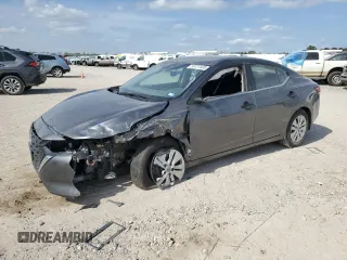 2025 Nissan Sentra S z VIN 3N1AB8BV2SY230267, wystawiony jako Copart lot #53727505 z przebiegiem 19 032 mil mil oraz Szkoda całkowita • Salvage title. Historia ofert i sprzedaży dostępna na DreamBid. Obrazek 1.