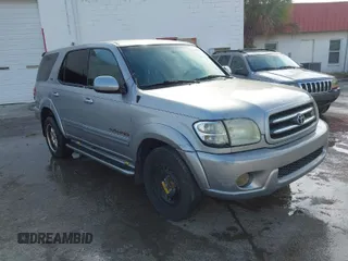 2002 Toyota Sequoia SR5 with VIN 5TDZT34A62S126043, listed as a IAAI auction lot 41937082 with 302,282 mi miles and . Bid and sale history available at carsss.com. Image 1.