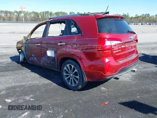 2015 Kia Sorento SX with VIN 5XYKWDA74FG609055, listed as a IAAI auction lot 40937636 with 109,158 mi miles. Bid and sale history available at carsss.com. Image 3.