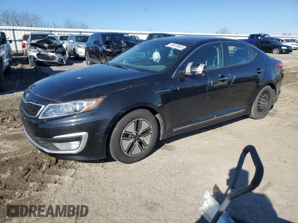 2012 Kia Optima Hybrid with VIN KNAGM4AD4C5035639, listed as a Copart auction lot 46978845 with 226,095 mi miles and Salvage Title. Bid and sale history available at DreamBid. Image 1.