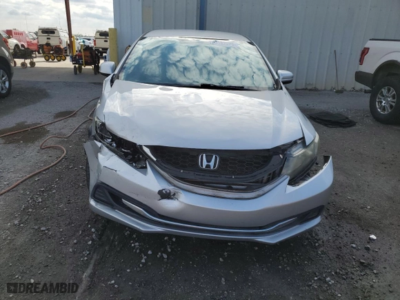 2015 Honda Civic Sedan LX with VIN 19XFB2F55FE200794, listed as a Copart auction lot 53152075 with 78,495 mi miles and Salvage Title. Bid and sale history available at carsss.com. Image 5.
