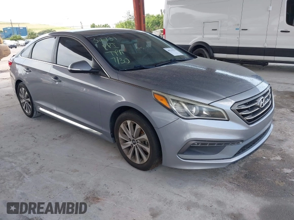 2017 Hyundai Sonata Sport with VIN 5NPE34AF4HH450854, listed as a IAAI auction lot 40133552 with 171,429 mi miles. Bid and sale history available at carsss.com. Image 1.