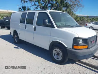 2016 GMC Savana Cargo with VIN 1GTW7AFF3G1217988, listed as a IAAI auction lot 41750356 with 129,684 mi miles. Bid and sale history available at carsss.com. Image 1.