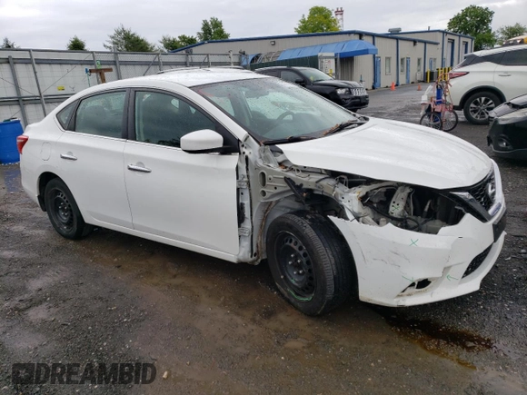 2017 Nissan Sentra S with VIN 3N1AB7AP4HY310918, listed as a Copart auction lot 56712545 with 142,360 mi miles and Salvage title. Bid and sale history available at DreamBid. Image 4.