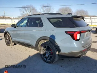 2025 Ford Explorer ST with VIN 1FMWK8GC5SGA19149, listed as a Copart auction lot 46465805 with 2,503 mi miles and Salvage Title. Bid and sale history available at carsss.com. Image 2.